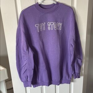 EUC Purple Oversized Disney Toy Story Sweatshirt